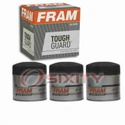 3 pc FRAM TG2 Tough Guard Engine Oil Filters for 25011956 83840E LF637 LFR-8637 PF1065 Oil Change Lubricant Filters Fits select: 1993-2014 FORD F150, 2008-2012 DODGE RAM 1500