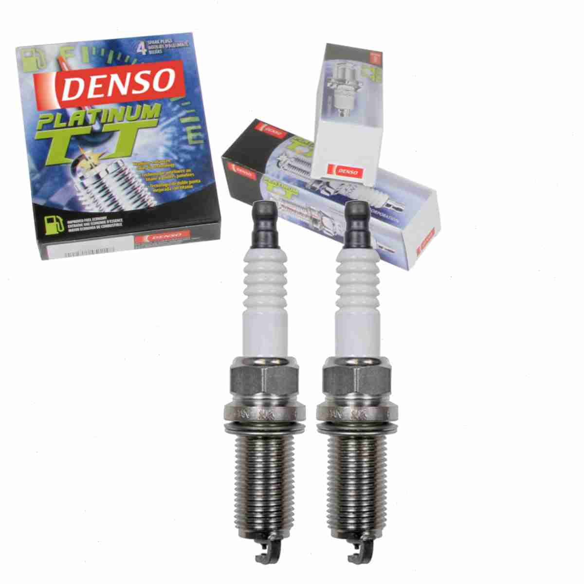 2 pc DENSO 4505 Platinum TT Spark Plugs for 09482-00615 11182-82Z10 18840-11051 18845-11160 18850-11050 22401-5M014 22401-5M015 22401-ZE01B 22401-ZH014 22401-ZH015 22401-ZJ51B 90919-01233 90919-01259