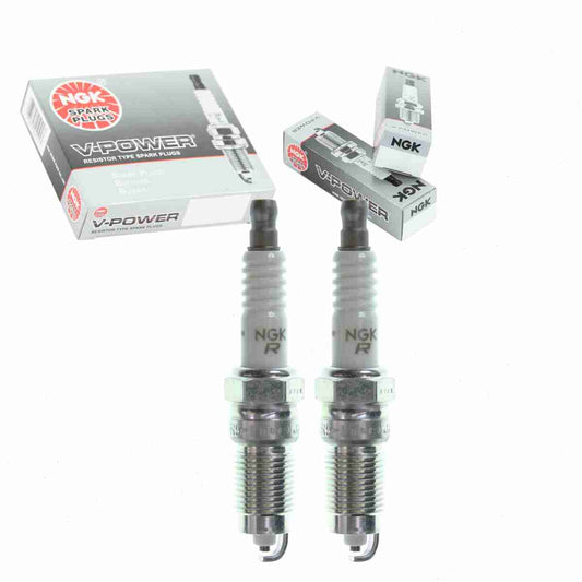2 pc NGK 7060 V-Power Spark Plugs for 1765261 1835212T 1844054T 2543 2544 2544BP 2545 2545BP 2545DP2 2546 2546BP 403 403CC 407 407C2 407S 5143 5144 5144BP 5144DP2 7581 7582 7590 763 764 764BP 764DP2
