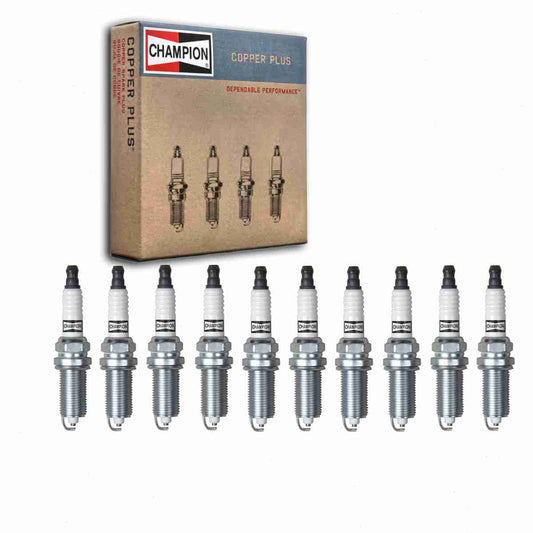 10 pc Champion 446 Copper Plus Spark Plugs for FR8TE2 REC12MCC4 Ignition Wire Secondary Fits select: 2009-2018 TOYOTA RAV4, 2010-2022 TOYOTA CAMRY