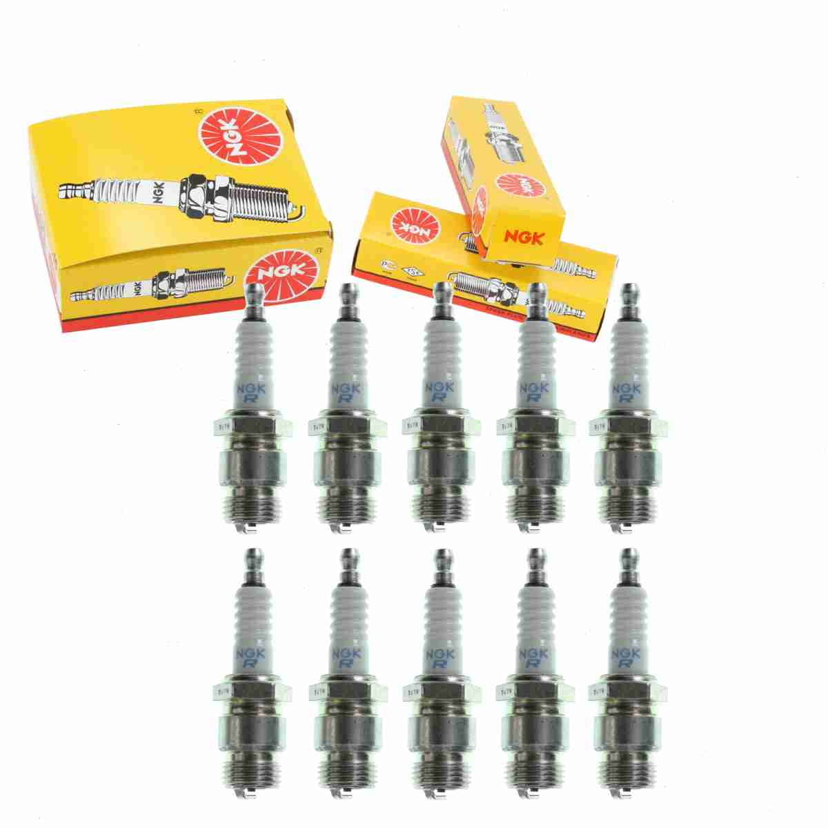 10 pc NGK 3323 Standard Spark Plugs for 124 127 129 129S 3404 344 5012 5013 5014 5015 584 784 804 BRF31 BRF31-4 BRF314 BRF3M BRF6 BSF3 BSF31 BSF31-4 BSF314 CR83T MA20P-U MA20PR-U MA20R-U MA20R-U11