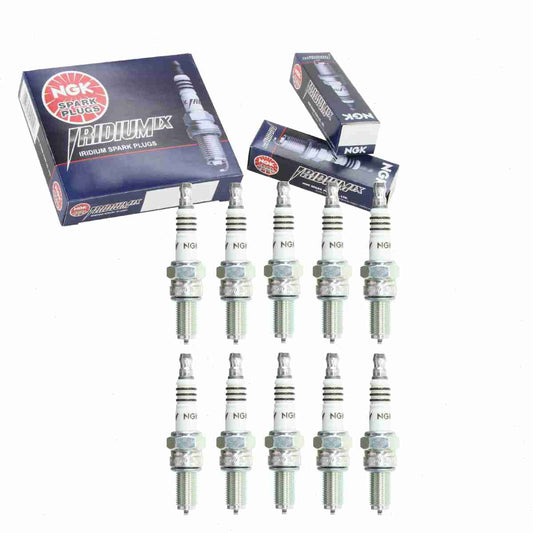10 pc NGK 3521 Iridium IX Spark Plugs for 31600012 31600085 4132 4191 5366 5633 90793-20123 90793-20125 90793-20151 90793-2B125 99000-69835-CR9 999-06910-X9-024 IU27 IU27A RG6HCC U27ES-N-ZU U27ES-NZU