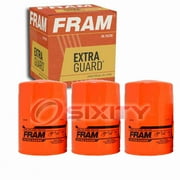 3 pc FRAM PH3569 Extra Guard Engine Oil Filters for 1174418 LF363 LFR-83333SC P1350576 PF911D PH2819 Oil Change Lubricant Filters Fits select: 1996-2005 VOLKSWAGEN PASSAT, 1998-2006 AUDI A4