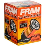 FRAM Extra Guard Filter PH5343, 10K mile Replacement Oil Filter for Select Dodge, Ford, Kia and Mazda Fits select: 1995-2002 KIA SPORTAGE, 1991 MAZDA 626