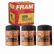 3 pc FRAM HM8A High Mileage Engine Oil Filters for 1174482 9710-1893 CAS5 FF1019 FP587F PS-2004 Oil Change Lubricant Filters