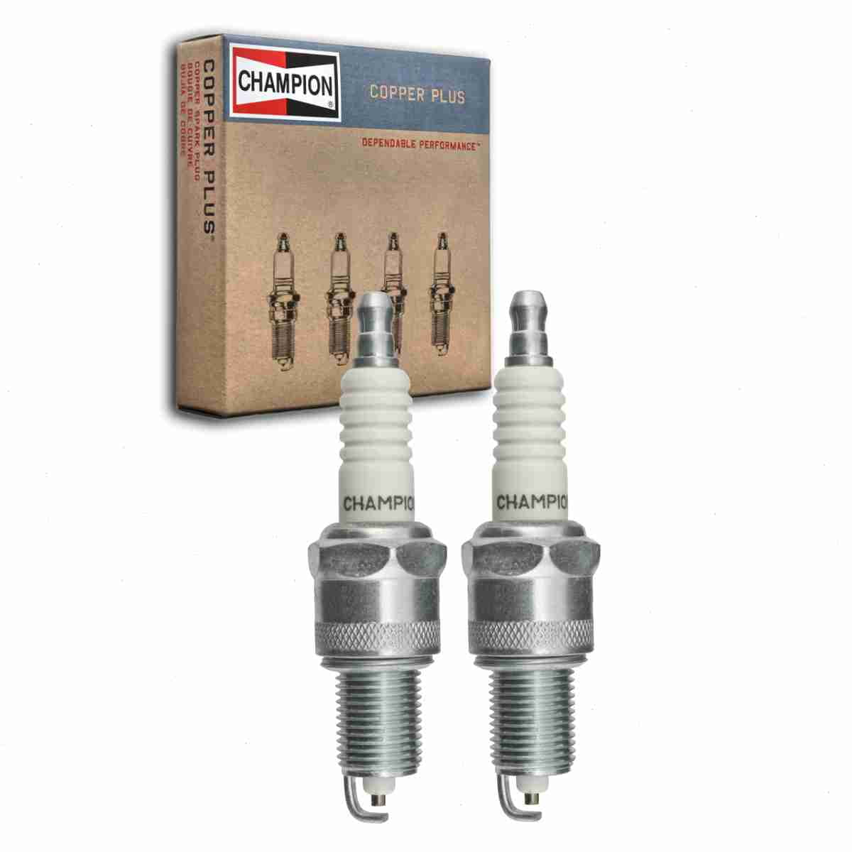 2 pc Champion 31 Copper Plus Spark Plugs for 41-605 4686083 RN14MC5 W14EXRU15 WR10LCV Ignition Wire Secondary Fits select: 1990-2000 DODGE GRAND CARAVAN, 1990-2000 CHRYSLER TOWN & COUNTRY