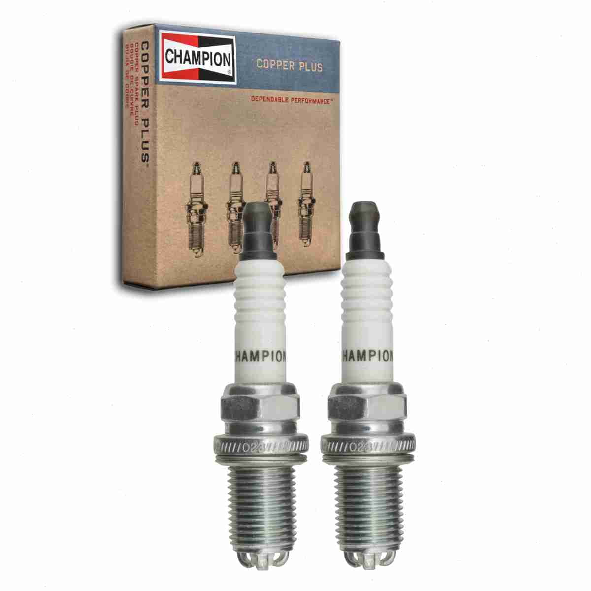 2 pc Champion 353 Copper Plus Spark Plugs for 101 905 616 12 12 0 030 548 12 12 0 035 933 12 12 9 071 003 BKR6EQUA BKR6EQUP RC89TMC Ignition Wire Secondary