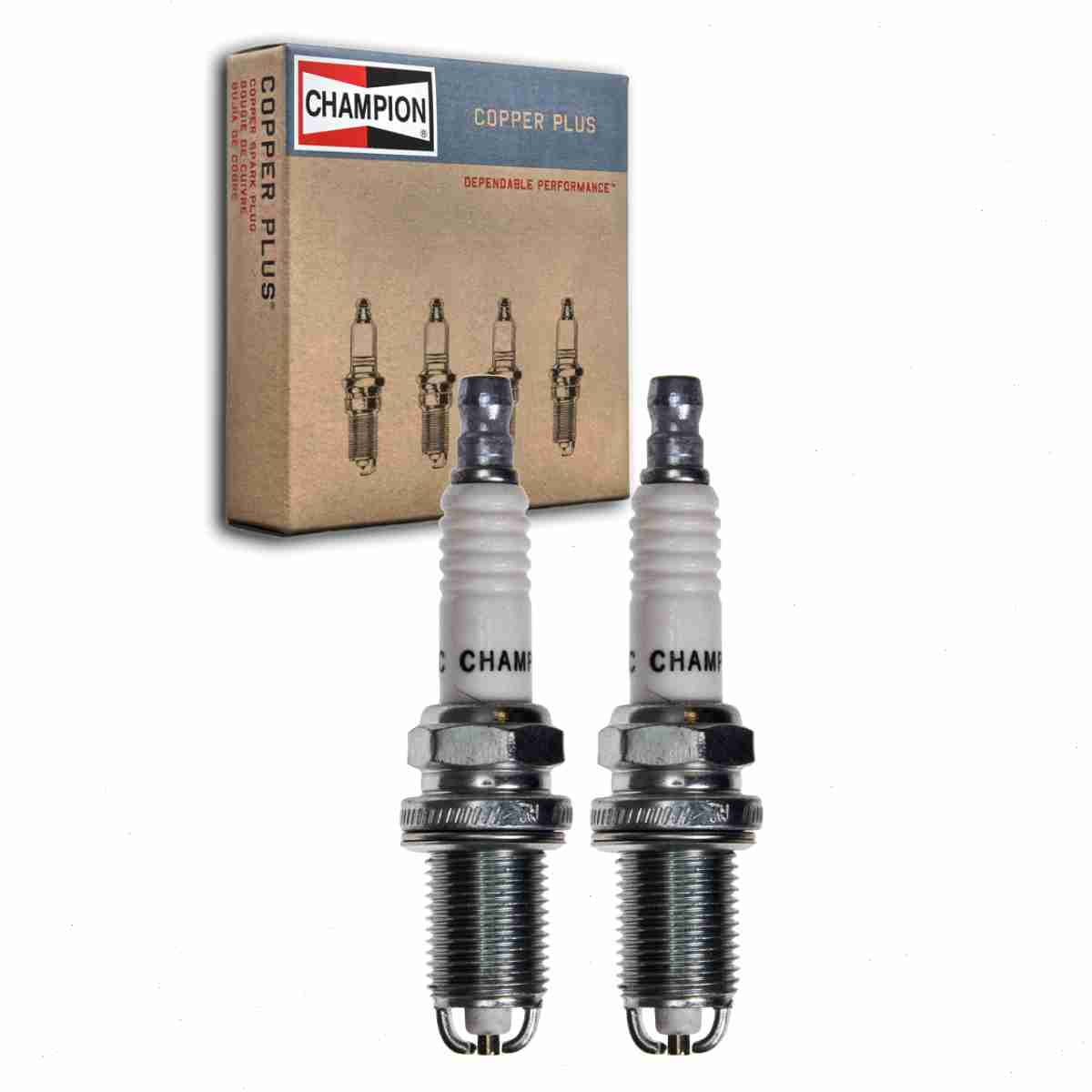 2 pc Champion 354 Copper Plus Spark Plugs for RC10DMC Ignition Wire Secondary Fits select: 1998-2000 TOYOTA SIENNA, 2002-2008 MINI COOPER