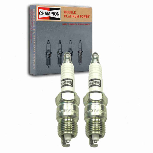 2 pc Champion 7018 Double Platinum Spark Plugs for 41-803 41-816 41-817 41-826 41-905 4449 HGR9BQP RV17PMP4 Ignition Wire Secondary Fits select: 1975-1996 FORD F150, 1987-1995 FORD MUSTANG