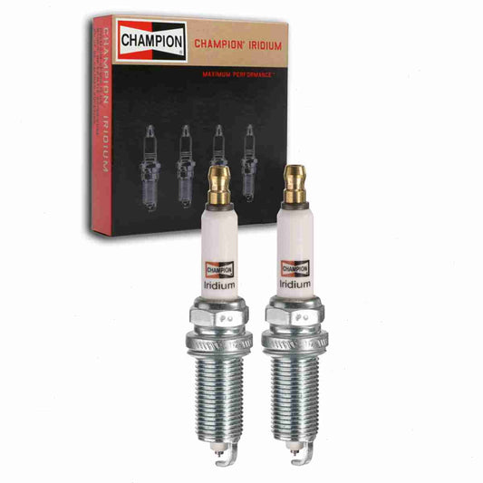 2 pc Champion 9044 Iridium Spark Plugs for ILZFR6D11 PLZFR6A11S REC8WMPB4 Ignition Wire Secondary Fits select: 2008-2016 TOYOTA HIGHLANDER, 2015-2021 LEXUS NX