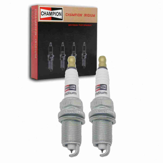 2 pc Champion 9803 Iridium Spark Plugs for PZFR7G-G RC8WMPB4 ZFR7F-11 Ignition Wire Secondary
