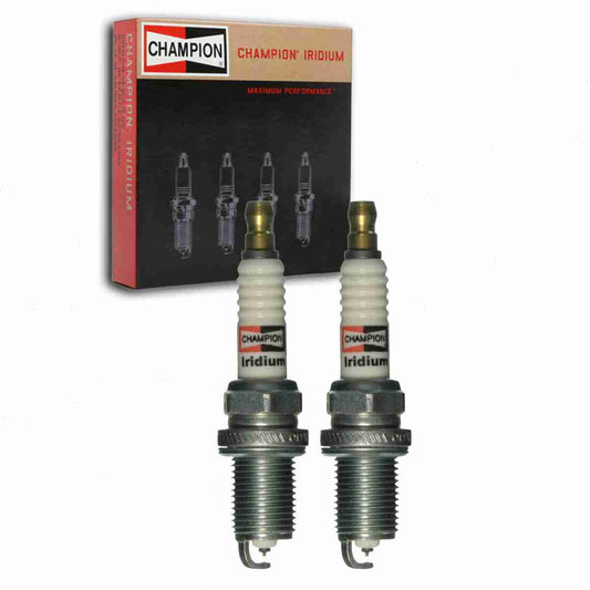2 pc Champion 9805 Iridium Spark Plugs for IFR6D10 KC8WYPB4 Ignition Wire Secondary Fits select: 2009-2017 VOLKSWAGEN TIGUAN, 2017 AUDI Q7