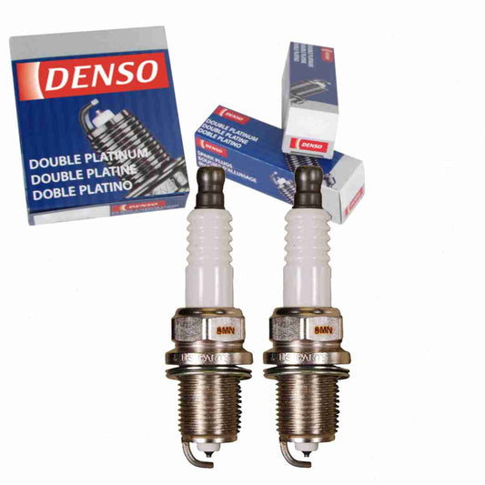 2 pc DENSO 3128 Spark Plugs for 22401-1P116 22401-40P16 22401-40P66 22401-97E16 22401-97E66 90080-91180 90919-01178 90919-01179 96130723 PK20R11 Ignition Wire Secondary