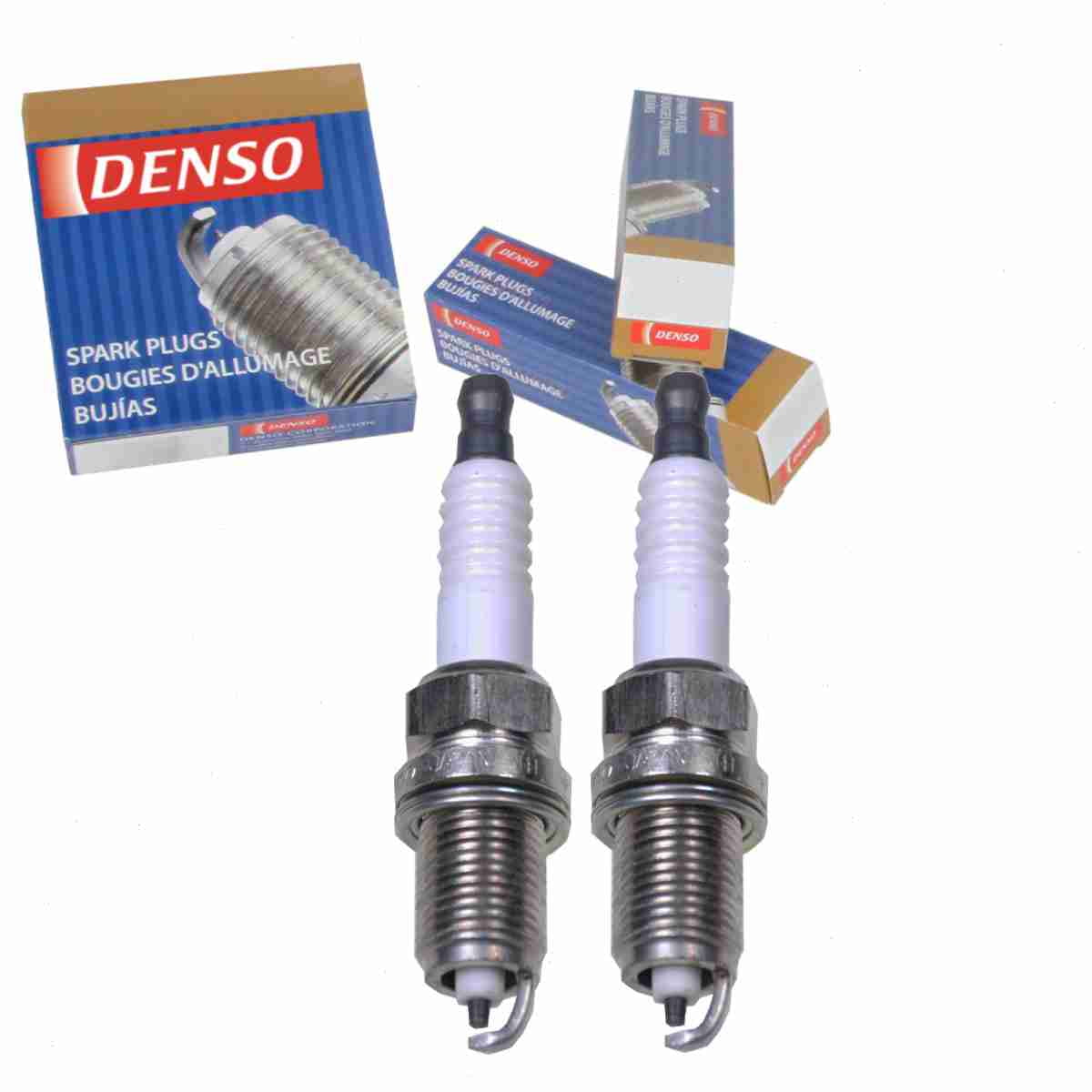 2 pc DENSO 3167 Standard Spark Plugs for 4609 076 5602 7275 98079-541-4G 98079-541-5G KJ14CR-L11 Ignition Wire Secondary Fits select: 1992-1999 HONDA CIVIC