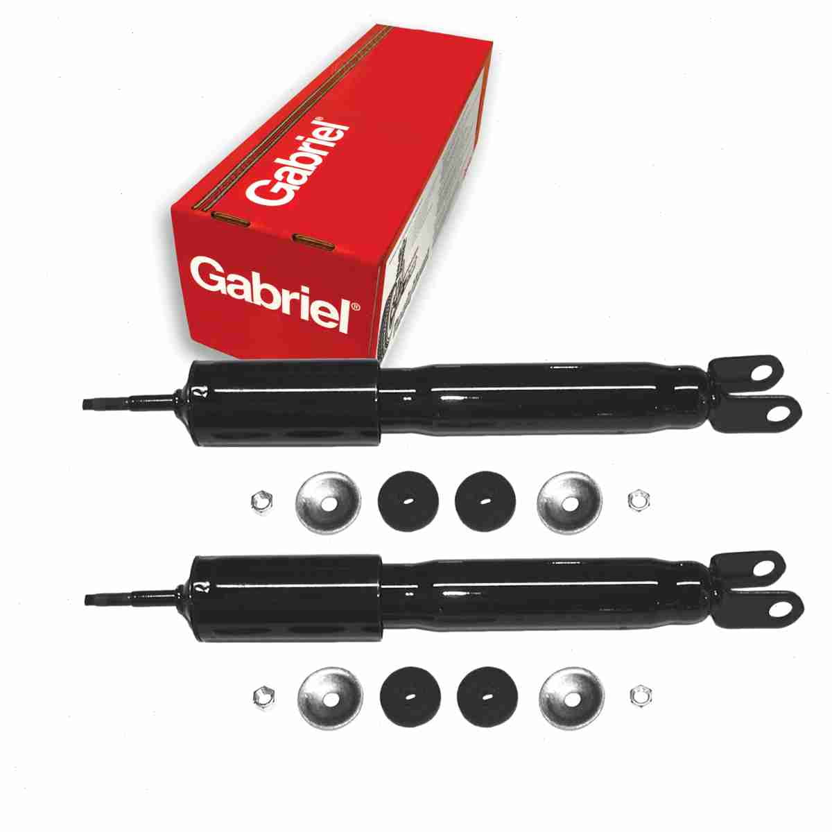 2 pc Gabriel 61643 ProGuard Shock Absorbers for Spring Strut Steering Suspension Shocks Struts
