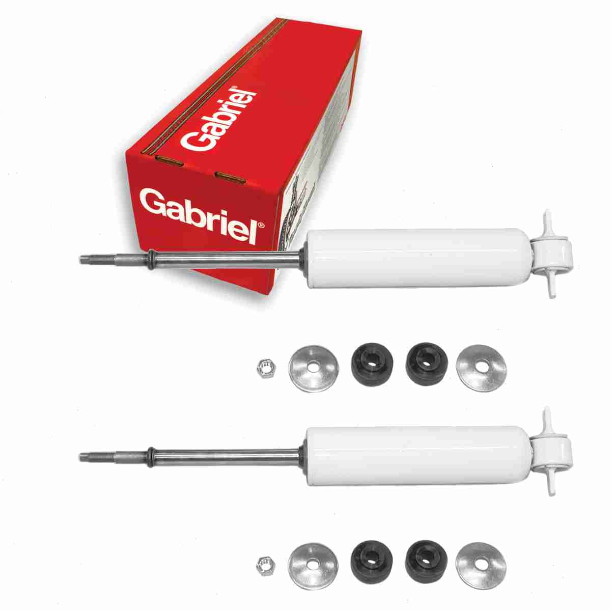 2 pc Gabriel G63375 Ultra Shock Absorbers for Spring Strut Steering Suspension Shocks Struts Fits select: 1985-2005 CHEVROLET ASTRO, 2002 CHEVROLET EXPRESS G3500