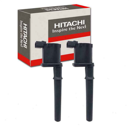 2 pc Hitachi IGC0121 Ignition Coils for 1F3Z12029AA 2C6Z12029AA 4L7Z12029AA 4L7Z12029AB F7LZ12029AA F7LZ12029AC F7LZ12029AD F7LZ12029CB Spark Plug Wire Boot