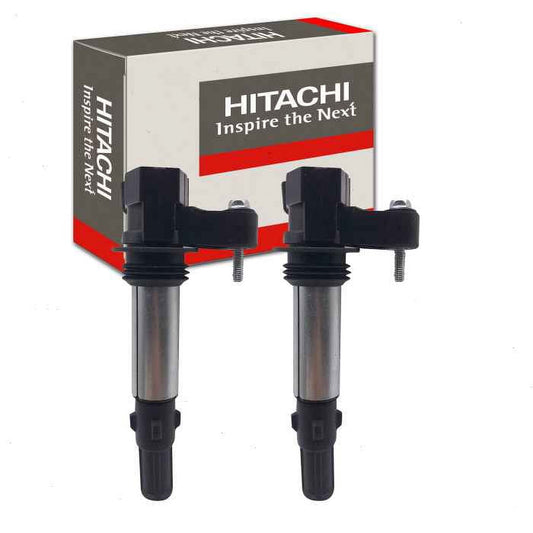 2 pc Hitachi IGC0144 Ignition Coils for Spark Plug Wire Boot Fits select: 2008-2009 CADILLAC CTS HI FEATURE V6, 2009 CHEVROLET TRAVERSE LT