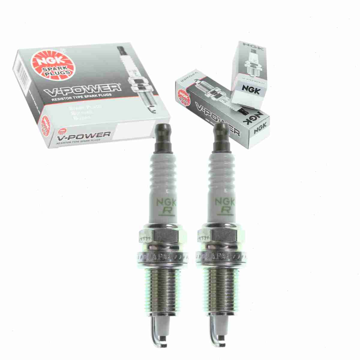 2 pc NGK 3459 V-Power Spark Plugs for 3412 4003 41-631 4203 438 438C2 7561 7961 9656 AP985 APP985 FR8VII33U FR9HC FR9HP K5RTC5 RC10PEC RC12ECC SP000ZFR5N Ignition Wire Secondary