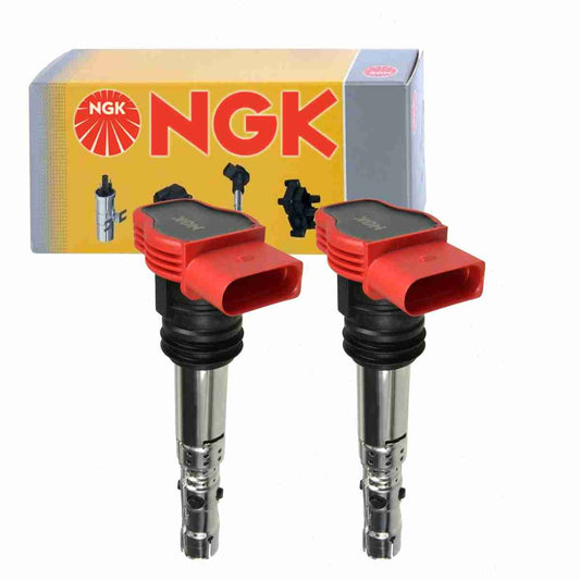 2 pc NGK 48704 Ignition Coils for 06C 905 115A 06C 905 115B 06C 905 115D 06C 905 115E 06C 905 115F 06C 905 115G 06C 905 115H 06C 905 115J 06C 905 115K 06C 905 115L 06C 905 115M 06C905115A 06C905115B