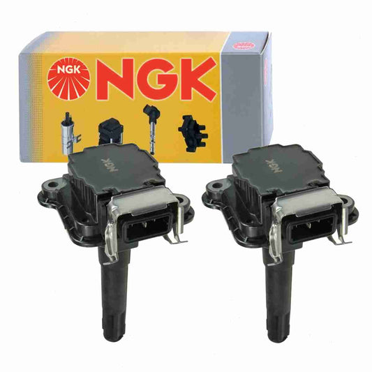 2 pc NGK 48766 Ignition Coils for 058 905 105 058 905 447C 058905447C 178-8309 58905105 88921389 921-2069 E399 E508A E509A E517E E704 GN10326 IC254 IC499 IGC1003 UF-290 UF-369 UF290 UF290T UF369