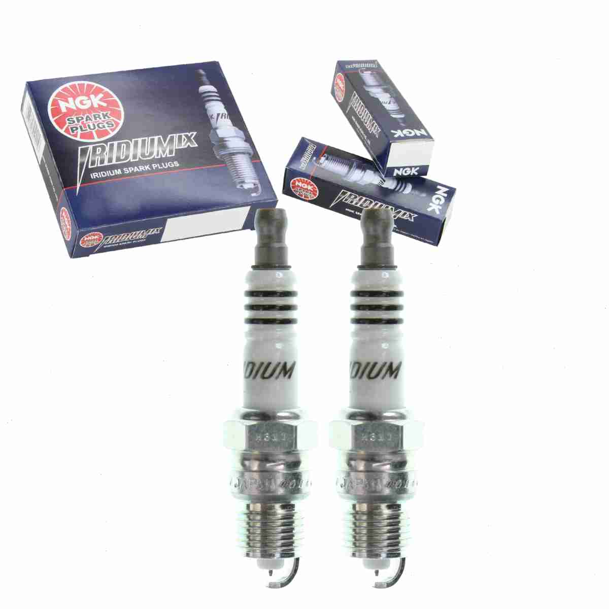 2 pc NGK 7348 Iridium IX Spark Plugs for 41TS 4511 ARF22CU HGR8BQI ITF20 V9YC Ignition Wire Secondary Fits select: 1970-1972,1995 FORD MUSTANG