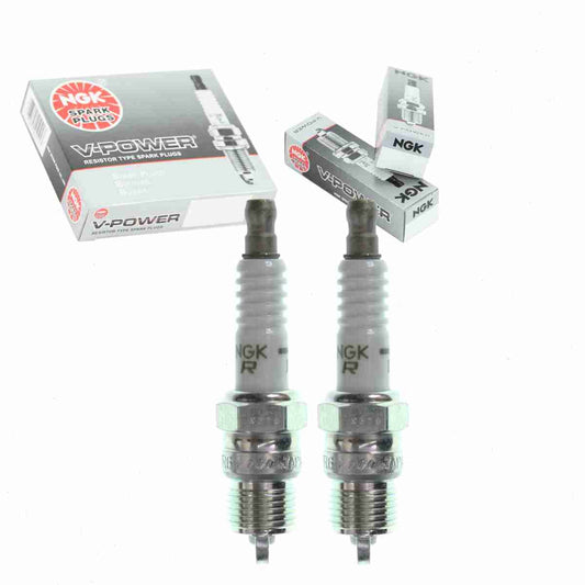 2 pc NGK 7773 V-Power Spark Plugs for 13 14 400 5036 5037 7814 P6RTC R41TS RV9YC T20PR-U11 T20PR-U15 Ignition Wire Secondary