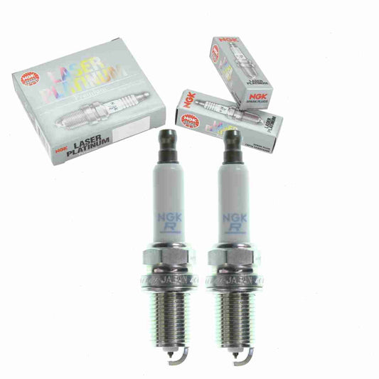 2 pc NGK 7963 Laser Platinum Spark Plugs for 101 000 063 AC FR6KPP33 Ignition Wire Secondary Fits select: 2003-2006 PORSCHE CAYENNE, 2003 AUDI RS6
