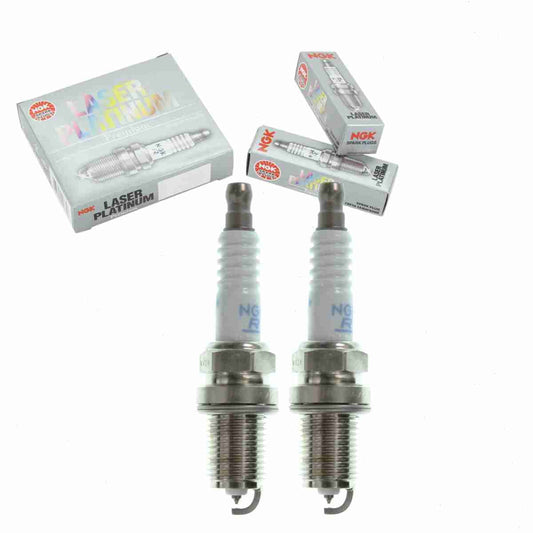 2 pc NGK 93580 Laser Platinum Spark Plugs for 12290-PMS-305 98079-5787T Ignition Wire Secondary Fits select: 1998-2005 HONDA CIVIC