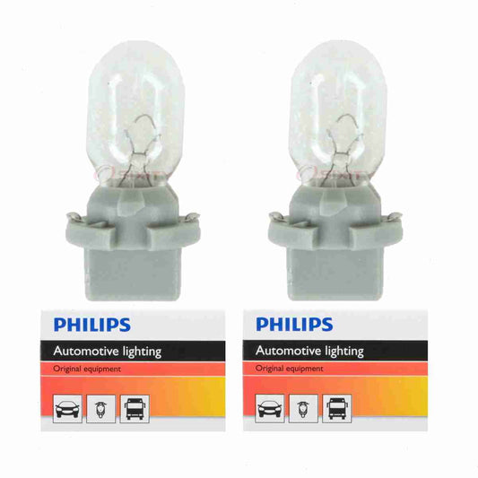 2 pc Philips PC579CP Instrument Panel Courtesy Light Bulbs for Electrical Lighting Body Instrumentation