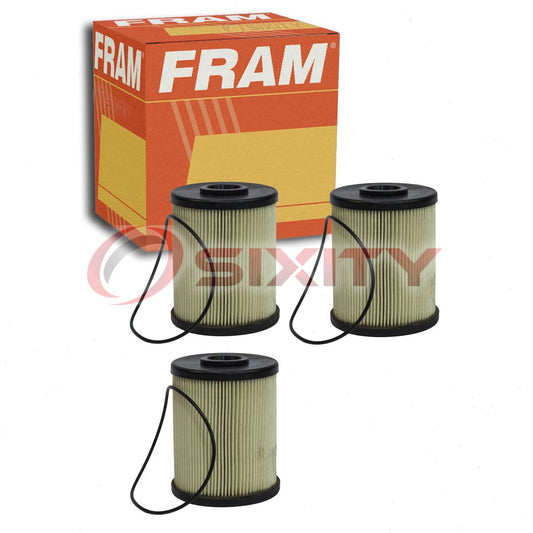 3 pc FRAM CS8941 Fuel Filters for 4796730 FF785 FK-253 T1220 TF258 Gas Pump Line Air Delivery Filters