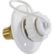 Aqua Pro 27893 Polar White Plastic Surface Packaged Mounting Flange with 1/2"