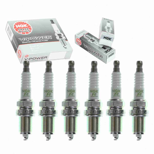 6 pc NGK V-Power Spark Plugs Toyota Land Cruiser 4.5L L6 1993-1997