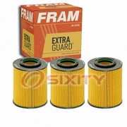 3 pc FRAM CH10323 Extra Guard Engine Oil Filters for 10-99200 15410-KF0-305 3006476C1 LF474 LP7329 P7013 PF2148 Oil Change Lubricant Filters Fits select: 2010-2022 MERCEDES-BENZ SPRINTER