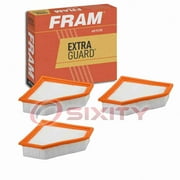 3 pc FRAM CA10488 Extra Guard Air Filters for 400820-023 49173 83173 9173 AF4006 VA-362 Intake Inlet Manifold Fuel Delivery Filters Fits select: 2008-2011 FORD FOCUS
