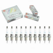 10 pc NGK 7781 Laser Platinum Spark Plugs for 04606591AB 3034 3034-2 41-807 7034 7034-2 8123 9034 9656 APP5405 FR8VII33U FR8VPP332V RC12PEC5 RC12PEPB5 SZFR5LP13G Ignition Wire Secondary