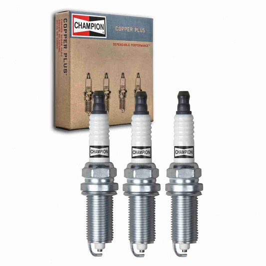 3 pc Champion Copper Plus Spark Plugs Mitsubishi Mirage 1.2L L3 2014-2017