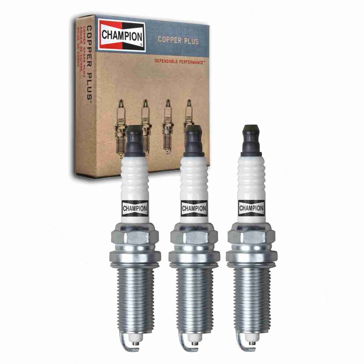 3 pc Champion Copper Plus Spark Plugs Mitsubishi Mirage G4 1.2L L3 2017