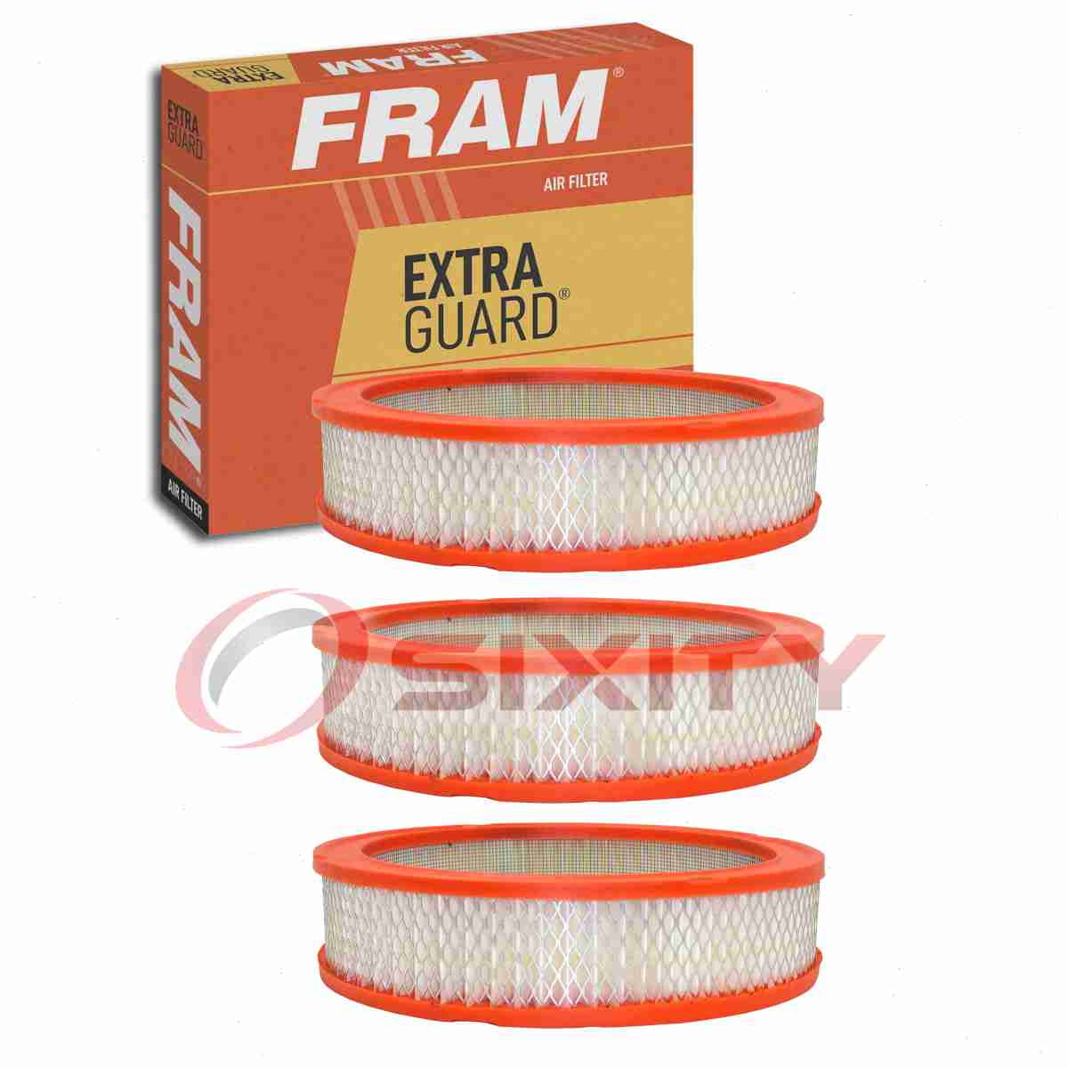 3 pc FRAM CA184 Extra Guard Air Filters for 70163N A742C AAF-131 AF1685 AF641 AF801 CA672 Intake Inlet Manifold Fuel Delivery Filters Fits select: 1966-1967 FORD MUSTANG, 1989-1990 JEEP WRANGLER / YJ