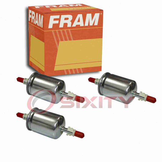3 pc FRAM G3641 Fuel Filters for AM116304 BF833 G115 G266 G473 GF524 Gas Pump Line Air Delivery Filters Fits select: 1989-1995 JEEP WRANGLER / YJ, 1986-1996 JEEP CHEROKEE