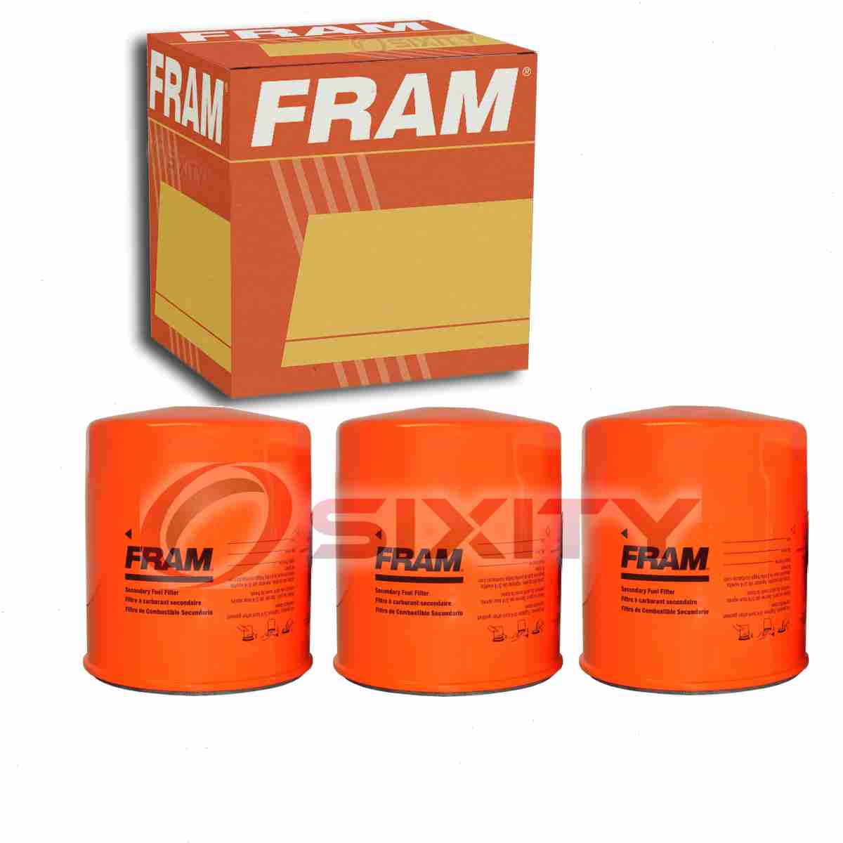 3 pc FRAM P3595 Fuel Filters for 11-6285 3544 BF7579 FF1051 FF5276 Gas Pump Line Air Delivery Filters