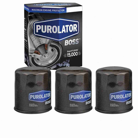 3 pc Purolator BOSS PBL14615 Engine Oil Filters for Oil Change Lubricant Filters