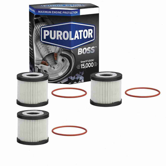 3 pc Purolator BOSS PBL16311 Engine Oil Filters for Oil Change Lubricant Filters