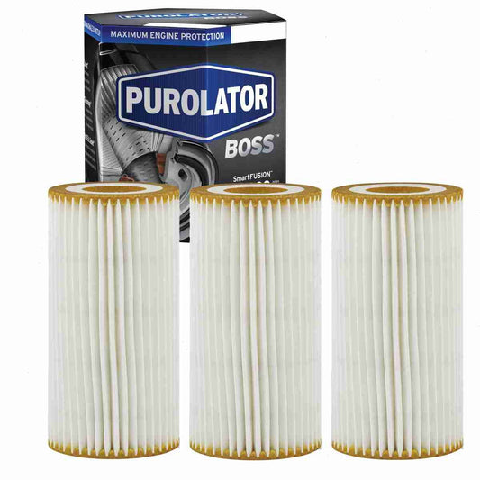3 pc Purolator BOSS PBL35581 Engine Oil Filters for Oil Change Lubricant Filters