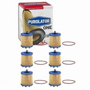 6 pc Purolator ONE PL15436 Engine Oil Filters for Oil Change Lubricant Filters Fits select: 2010-2017 CHEVROLET EQUINOX, 2004-2014 CHEVROLET MALIBU