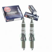 2 pc NGK 8196 Iridium IX Spark Plugs for 98069-5697Q-HE 99000-79L65-012 BY480-DCPR6 MZ602089 Ignition Wire Secondary Fits select: 1991-1993 BMW M5