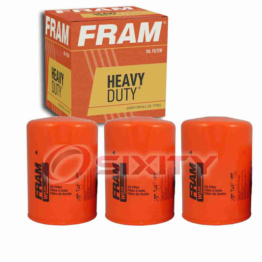 3 pc FRAM PH2821A Heavy Duty Engine Oil Filters for 691 CO2816 D364 LF155 PF1232 Oil Change Lubricant Filters