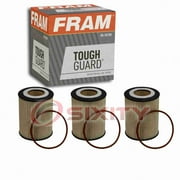 3 pc FRAM TG10415 Tough Guard Engine Oil Filters for Oil Change Lubricant Filters Fits select: 2007-2014 VOLVO XC90, 2010-2016 VOLVO XC60