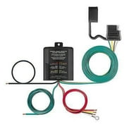 CURT 56496 Weather-Resistant Powered 3-to-2-Wire Splice-in Trailer Tail Light Converter, 4-Pin Wiring Harness