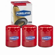 3 pc Purolator L24457 Engine Oil Filters for 150 61361 Oil Change Lubricant Filters Fits select: 1995-1997 NISSAN TRUCK, 1966-1979 VOLKSWAGEN TYPE 1